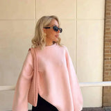 Damska bluza oversize gładka wygodna ciepła na co dzień