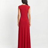 Azuramoda | Elegancka Sukienka Maxi Kopertowa z Drapowaniem