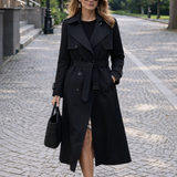 Damski elegancki trencz płaszcz stylowy na każdą pogodę