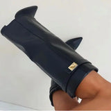 Damskie kozaki zamszowe wysokie eleganckie na obcasie stylowe