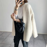 Damski kardigan długi elegancki sweter na co dzień