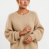 Damski sweter oversize miękki ciepły wygodny na co dzień