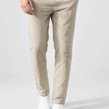 Męskie spodnie casual slim fit lekkie wygodne na co dzień