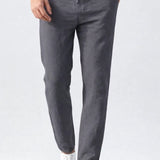 Męskie spodnie casual slim fit lekkie wygodne na co dzień