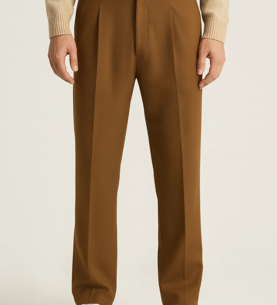 Męskie spodnie eleganckie relaxed fit wygodne nowoczesny styl