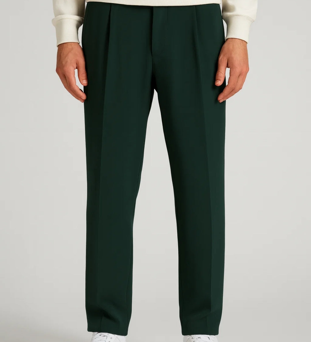 Męskie spodnie eleganckie relaxed fit wygodne nowoczesny styl