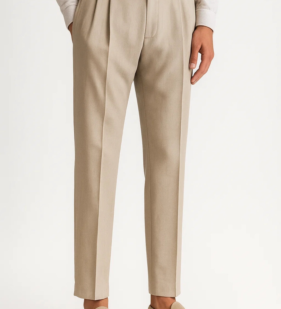 Męskie spodnie eleganckie tapered styl nowoczesny i wygodny