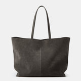 Azuramoda | Duża Torebka Shopper z Miękkiego Materiału