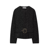 Azuramoda | Elegancki Komplet Damski Sweter i Spódnica Klasyczny Styl