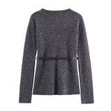 Azuramoda | Elegancki Komplet Damski Sweter i Spódnica Dopasowany Styl