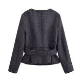 Azuramoda | Elegancki Komplet Damski Marynarka i Szorty Styl i Komfort