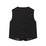Azuramoda | Elegancki Komplet Damski Kamizelka i Spodnie Minimalistyczny Zestaw