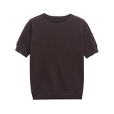 Azuramoda | Klasyczny T-shirt Basic z Krótkim Rękawem