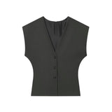 Azuramoda | Stylowy Komplet Damski Bluzka i Spodnie Minimalistyczna Elegancja