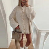 Damski kardigan oversize zapinany miękki elegancki na co dzień