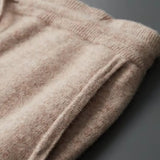 Męski komplet dzianinowy sweter i spodnie miękki wygodny styl casual
