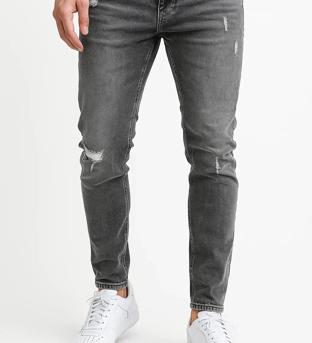 Męskie jeansy slim fit dopasowane stylowe na co dzień